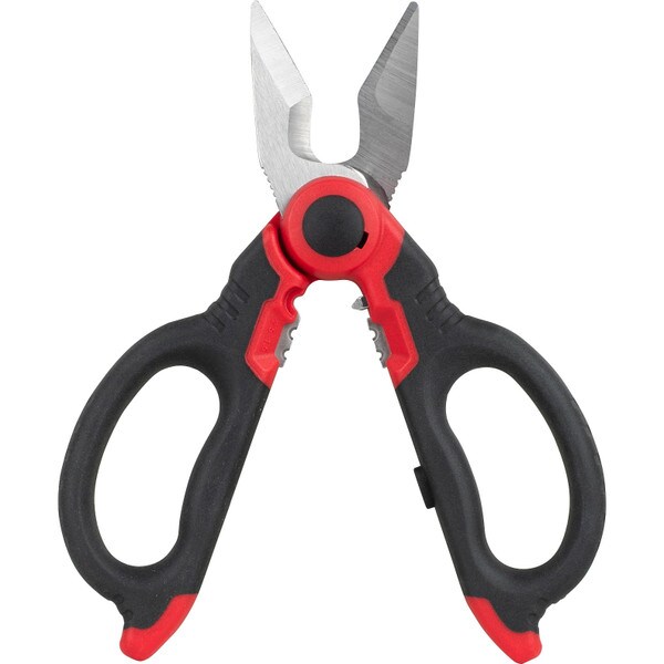 Main product image for Heavy Duty Electricians Scissors with Built-in Crimper360-214